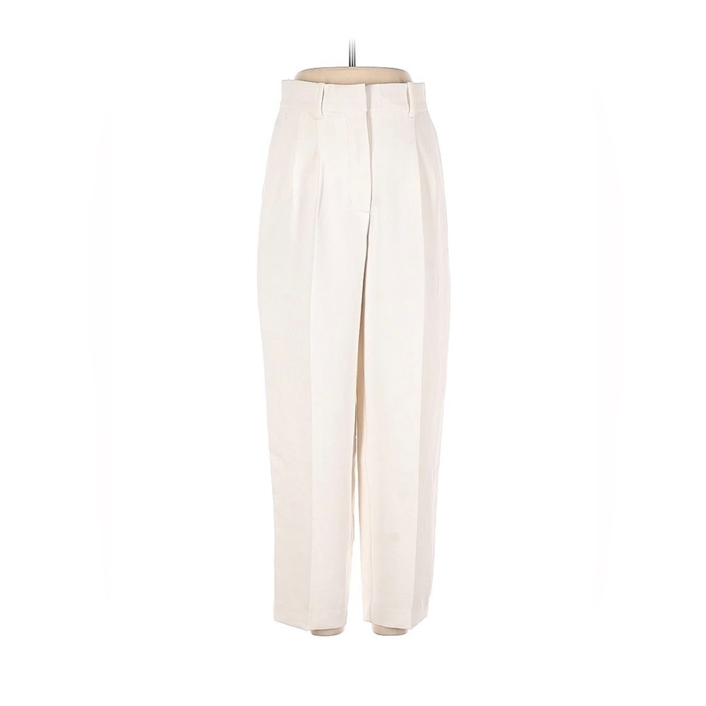 Aritzia Wilfred Carrot Pants White Light Birch Short